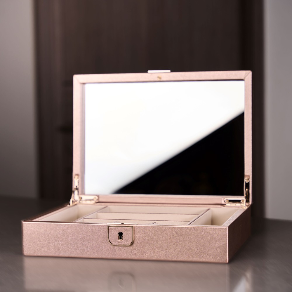 Wolf Palermo Medium Jewelry Box Rose Gold 213216