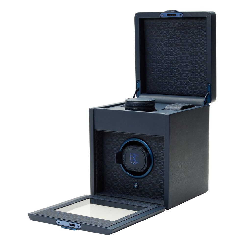 Wolf Earth Single Watch Winder Midnight Blue 190317