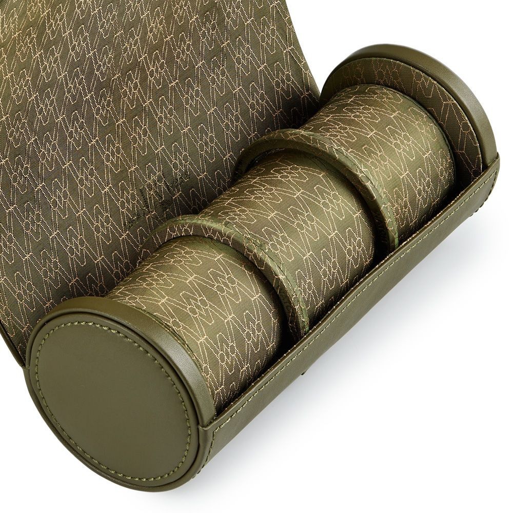 Wolf Earth Triple Watch Roll Olive 190641