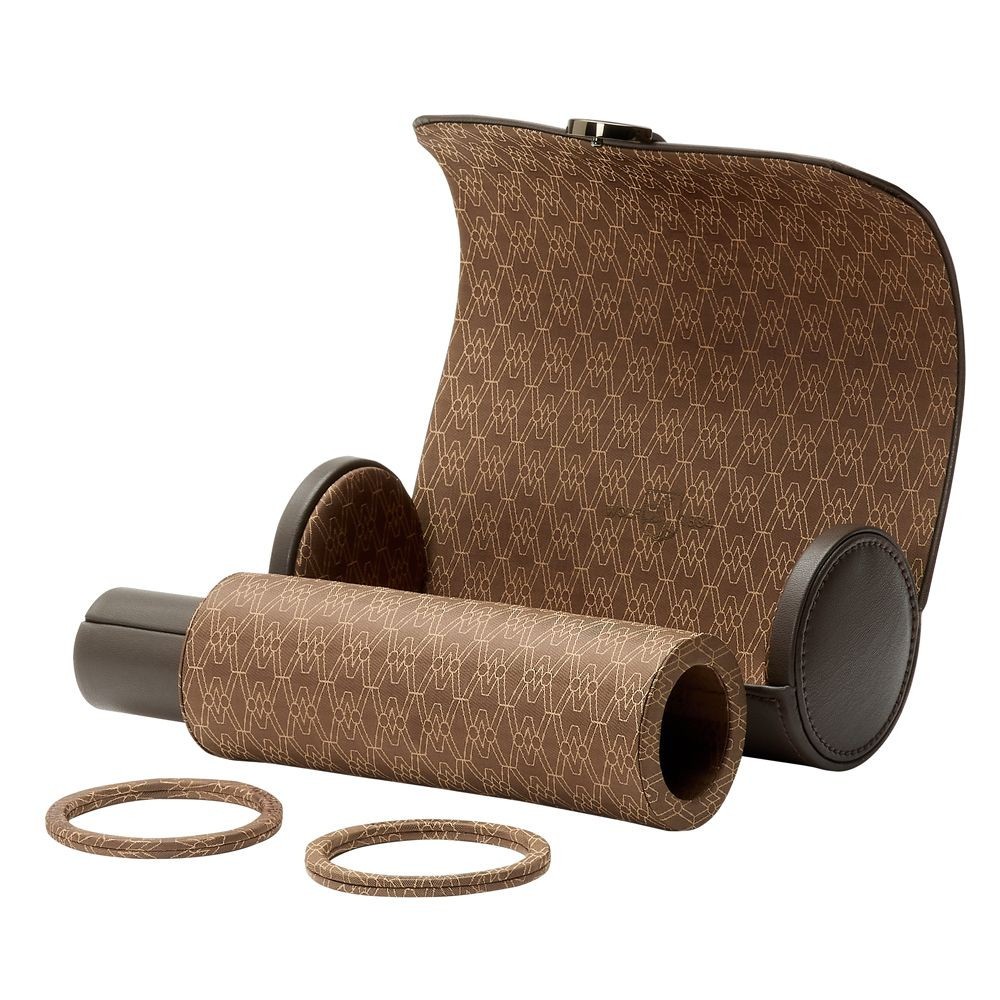 Wolf Earth Triple Watch Roll Coffee 190606