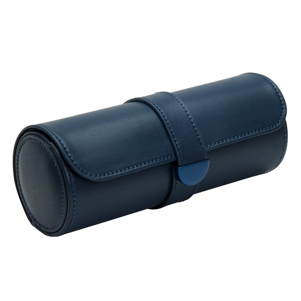 Wolf Earth Triple Watch Roll Midnight Blue 190617