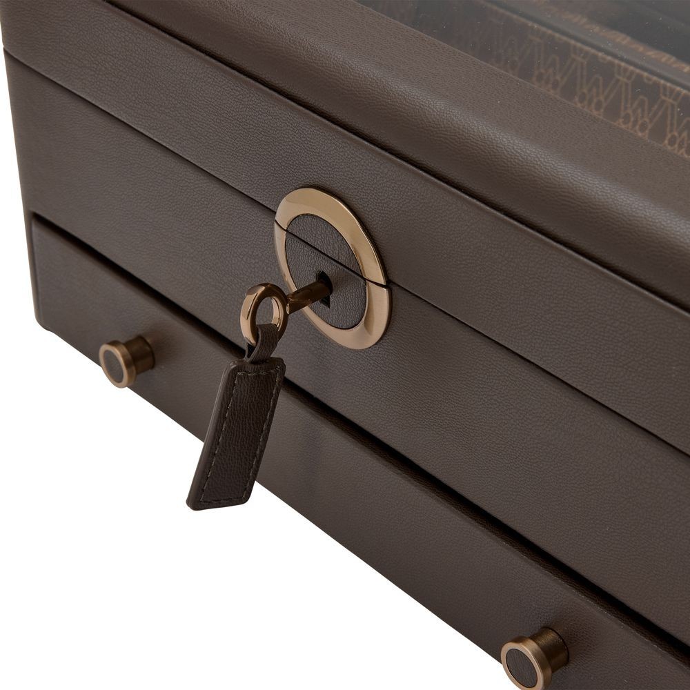 Wolf Earth Watch Stand Box Coffee 190706