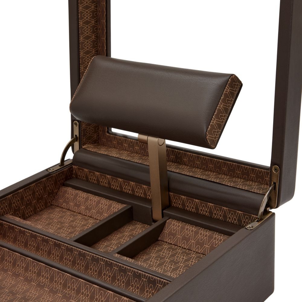 Wolf Earth Watch Stand Box Coffee 190706