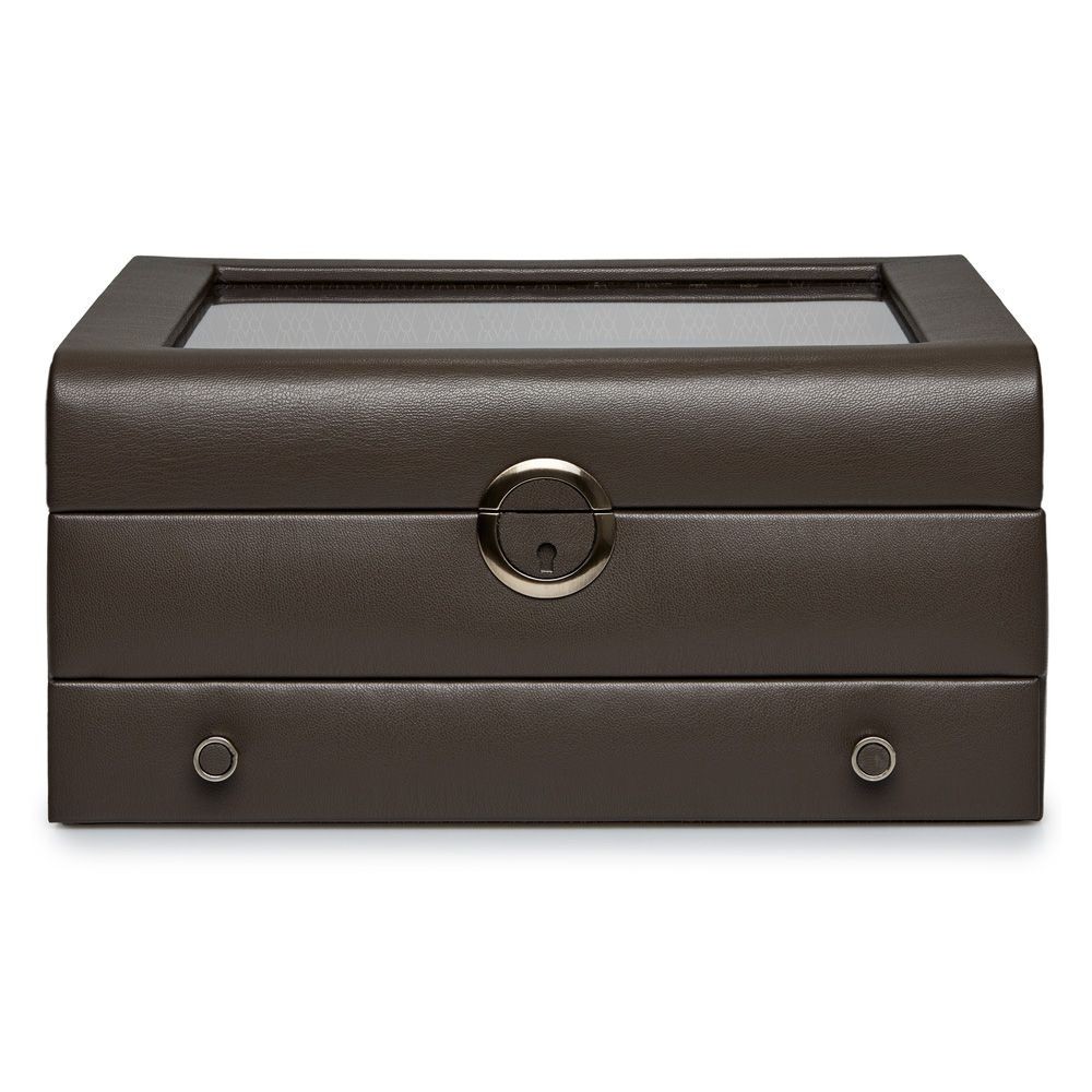 Wolf Earth Watch Stand Box Coffee 190706