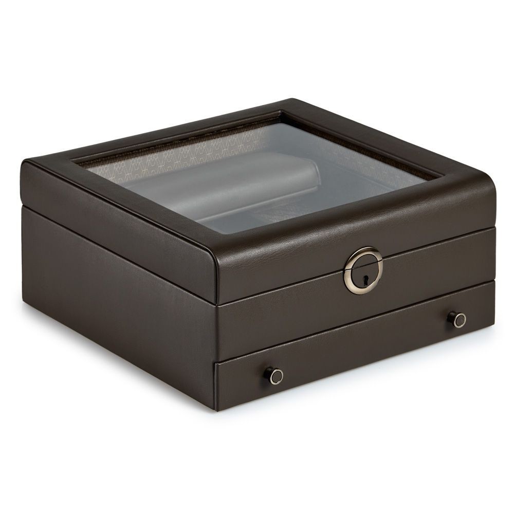 Wolf Earth Watch Stand Box Coffee 190706