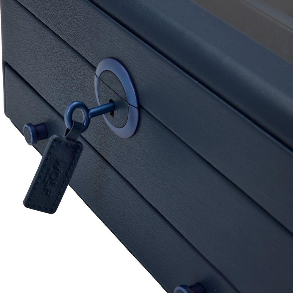 Wolf Earth Watch Stand Box Midnight Blue 190717