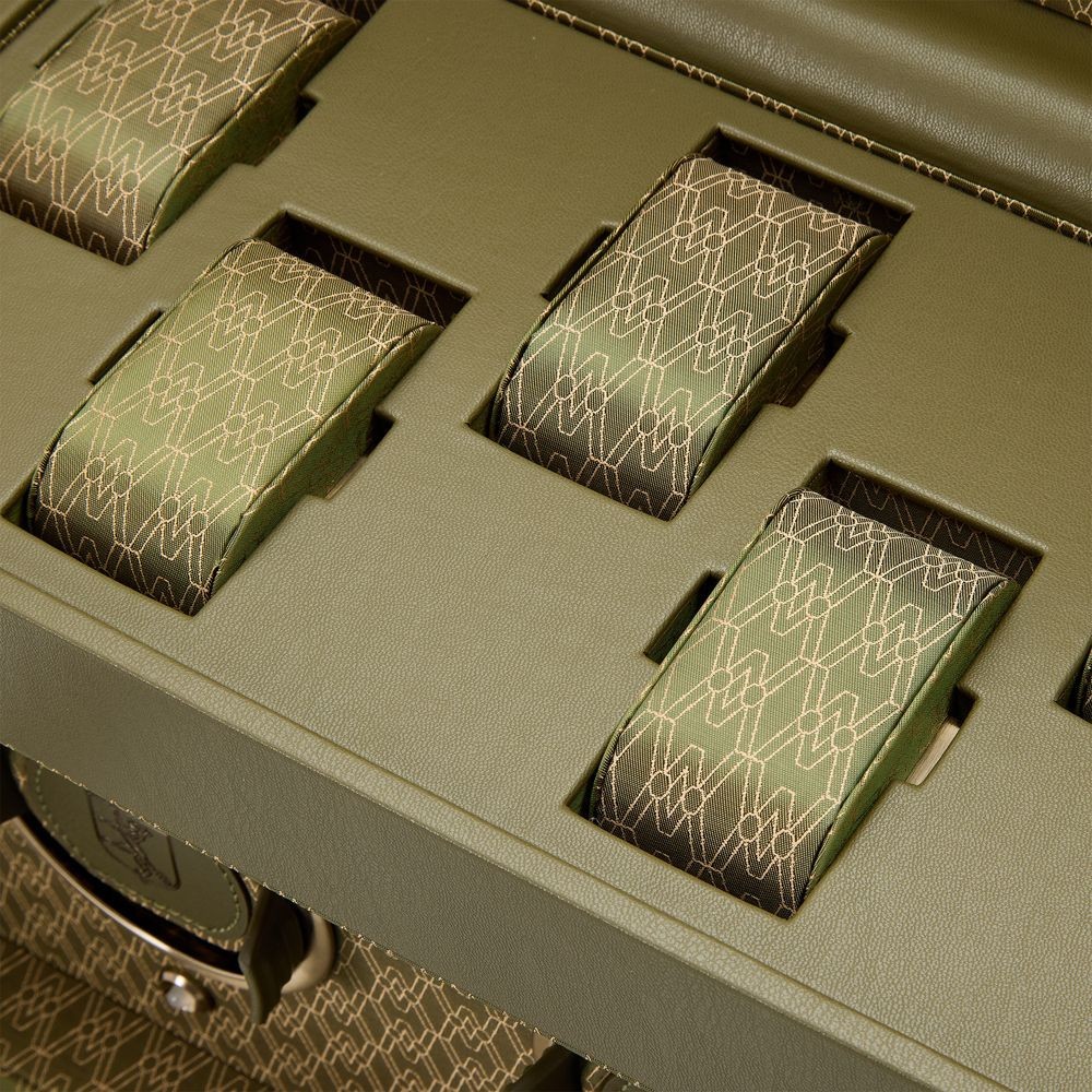 Wolf Earth Triple Watch Winder Olive 190541