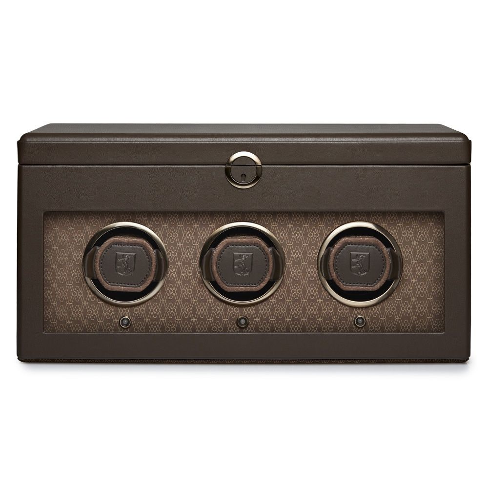 Wolf Earth Triple Watch Winder Coffee 190506