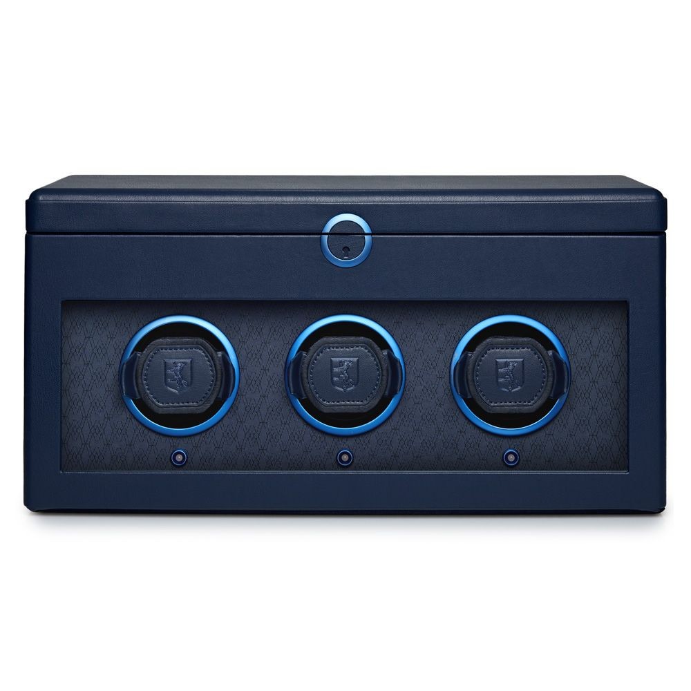 Wolf Earth Triple Watch Winder Midnight Blue 190517