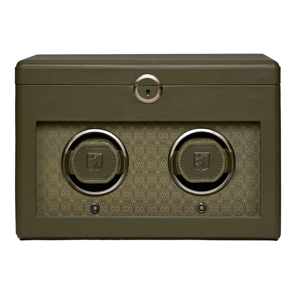 Wolf Earth Double Watch Winder Olive 190441