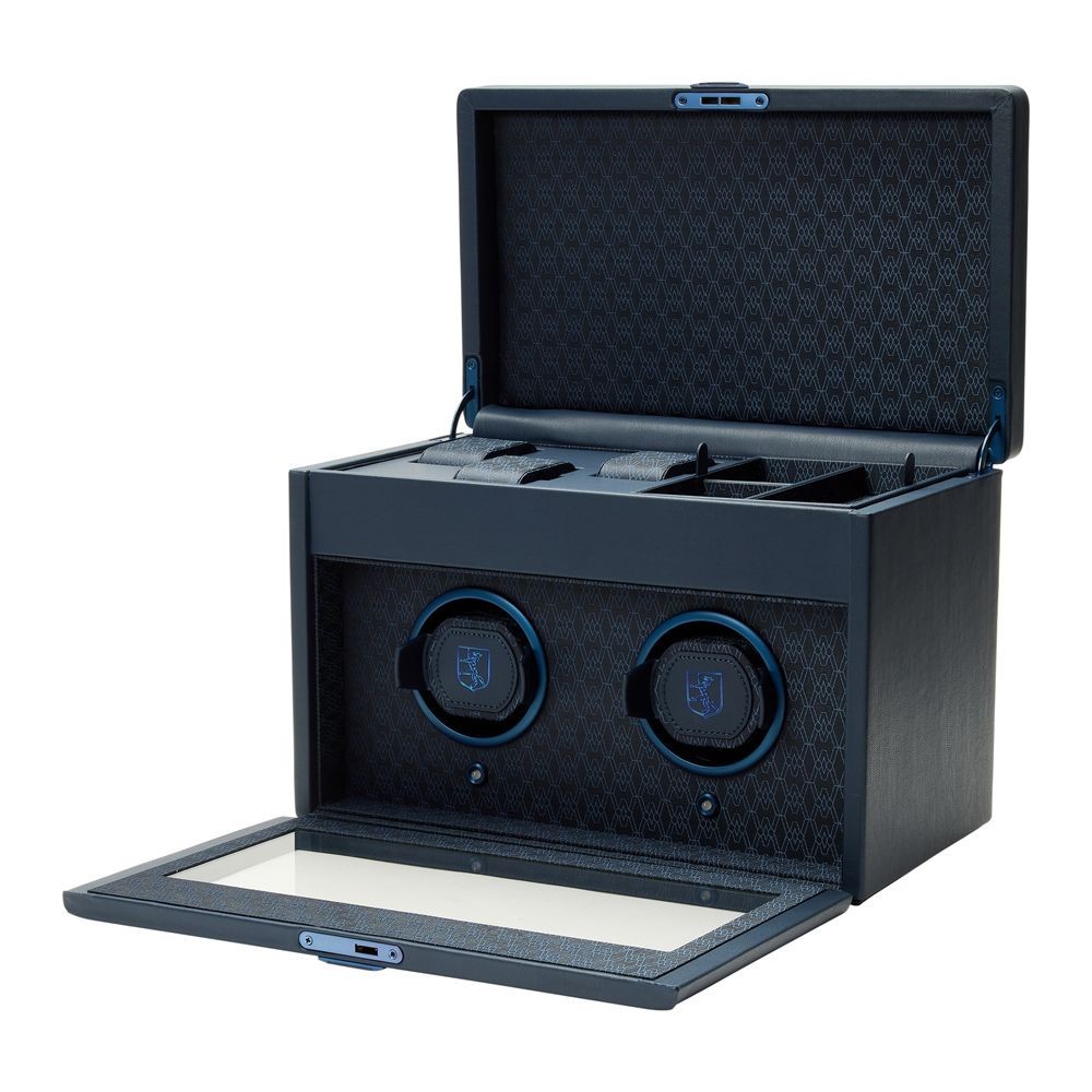 Wolf Earth Double Watch Winder Midnight Blue 190417