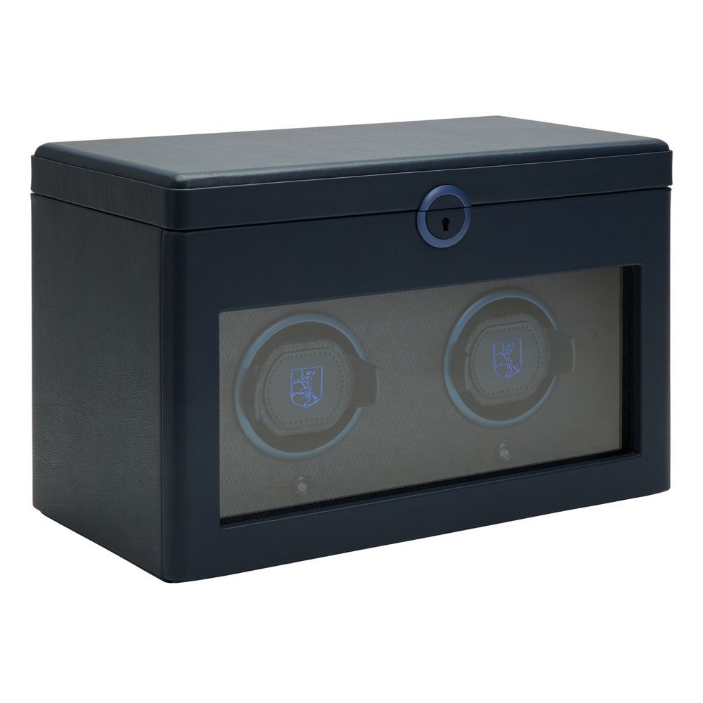 Wolf Earth Double Watch Winder Midnight Blue 190417