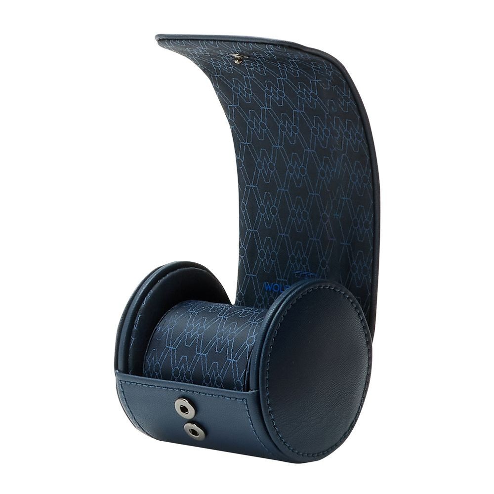 Wolf Earth Single Watch Roll Midnight Blue 190817