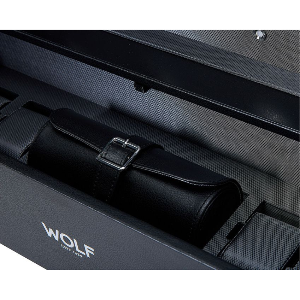 Wolf 16 Piece Watch Winder Cabinet Black 466702