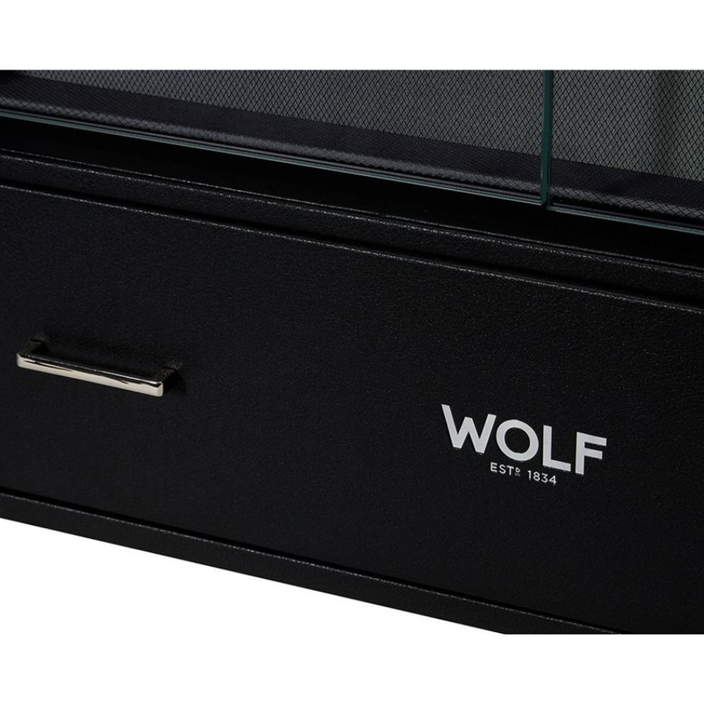 Wolf 16 Piece Watch Winder Cabinet Black 466702