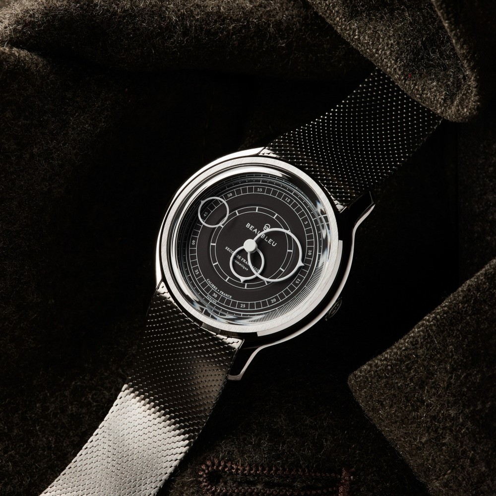 Beaubleu Seconde Française 19.24 Anthracite Gray Steel Strap - 39mm