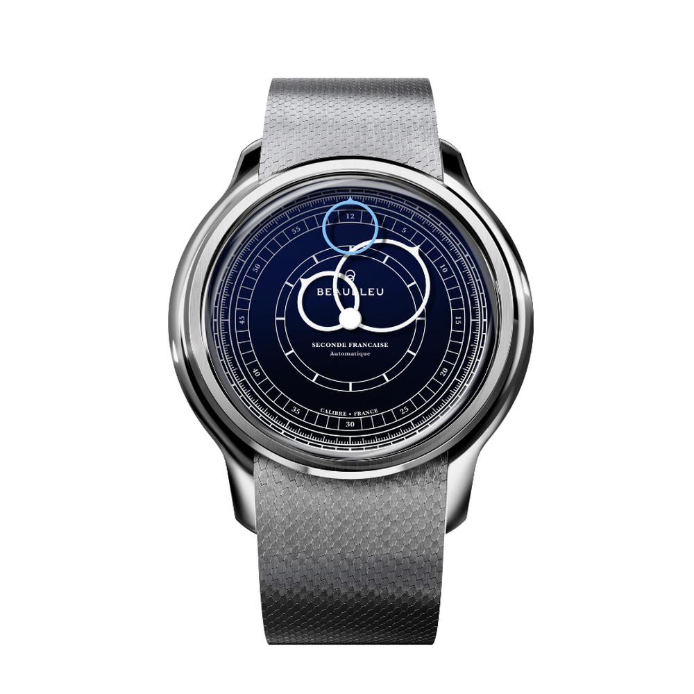 Beaubleu Seconde Française 19.24 Midnight Blue Steel Strap - 39mm