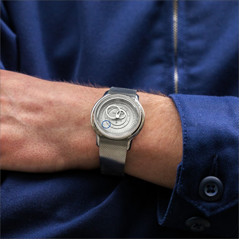 Beaubleu Seconde Française 20.24 Pearl Gray Steel Strap - 39mm