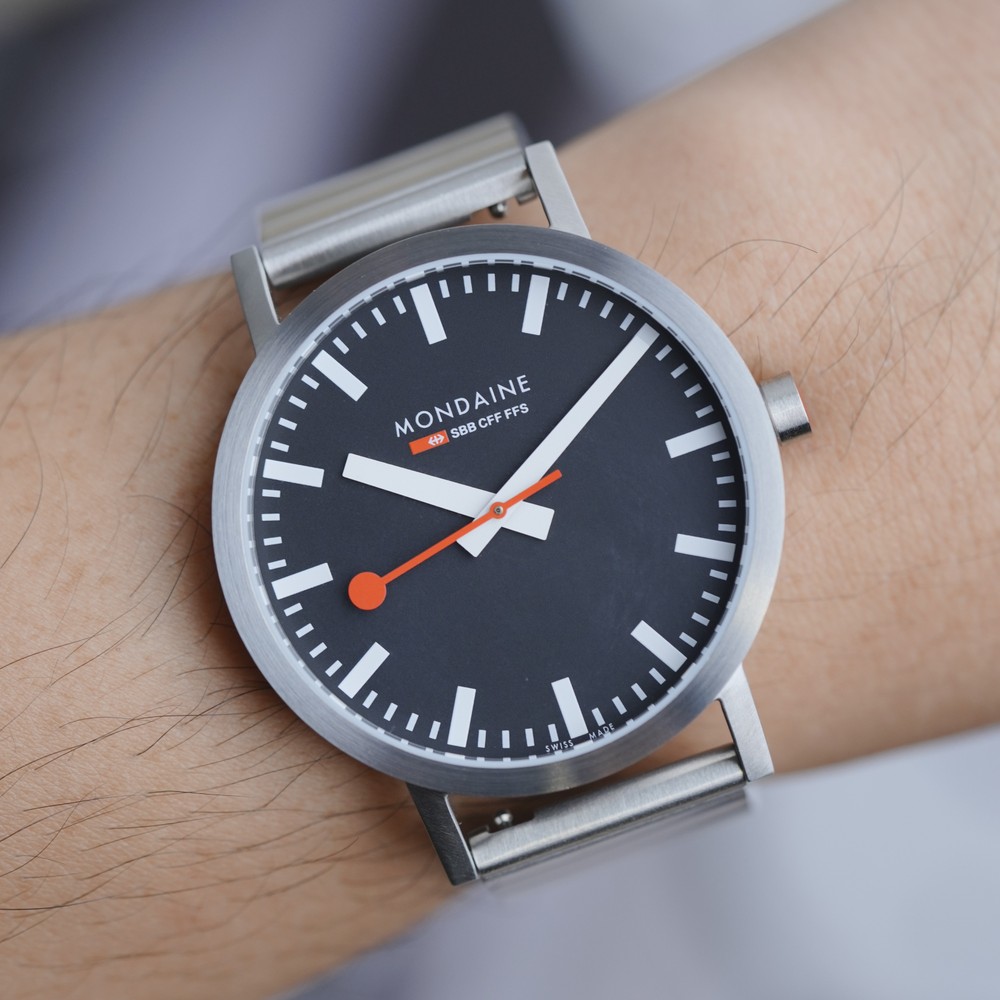 Mondaine Classic Stainless Steel Watch A660.30360.16SBW - 40mm
