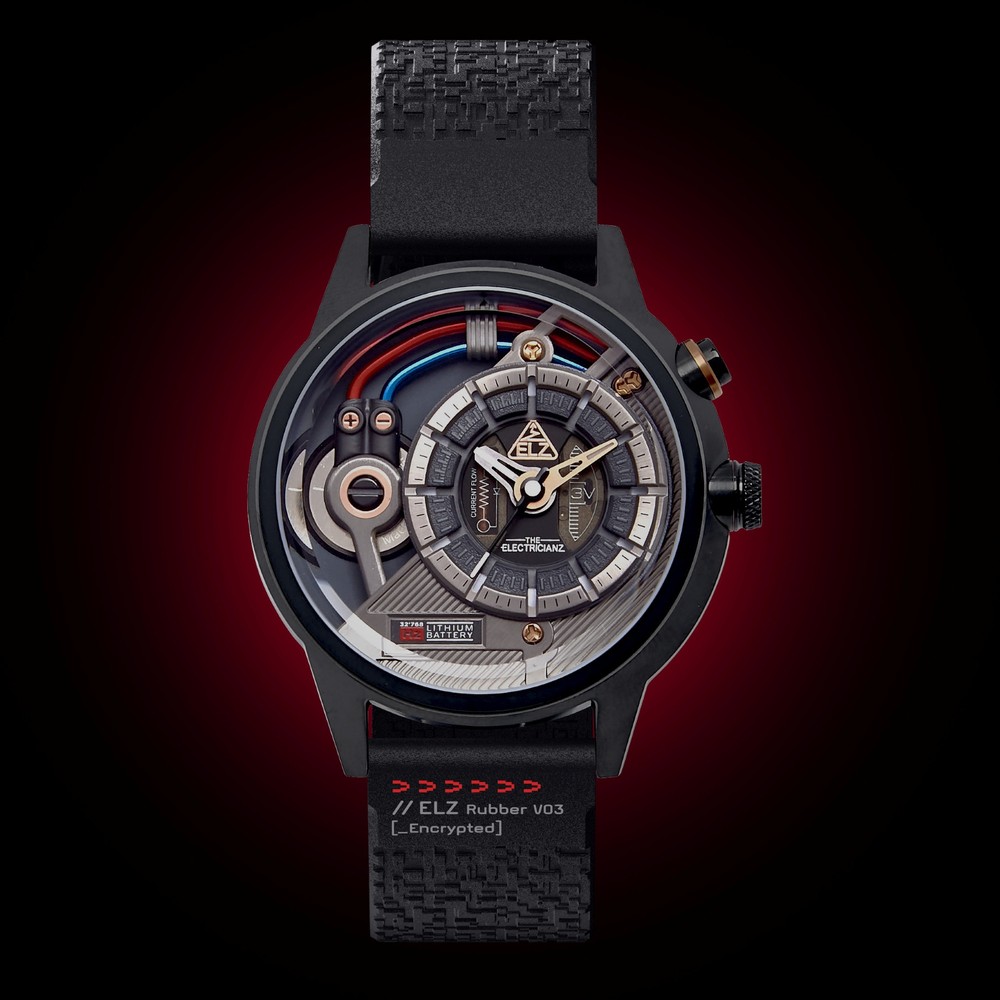 The Electricianz The Dark Z New Black Rubber ZZ-A3C/05-CRD - 45mm