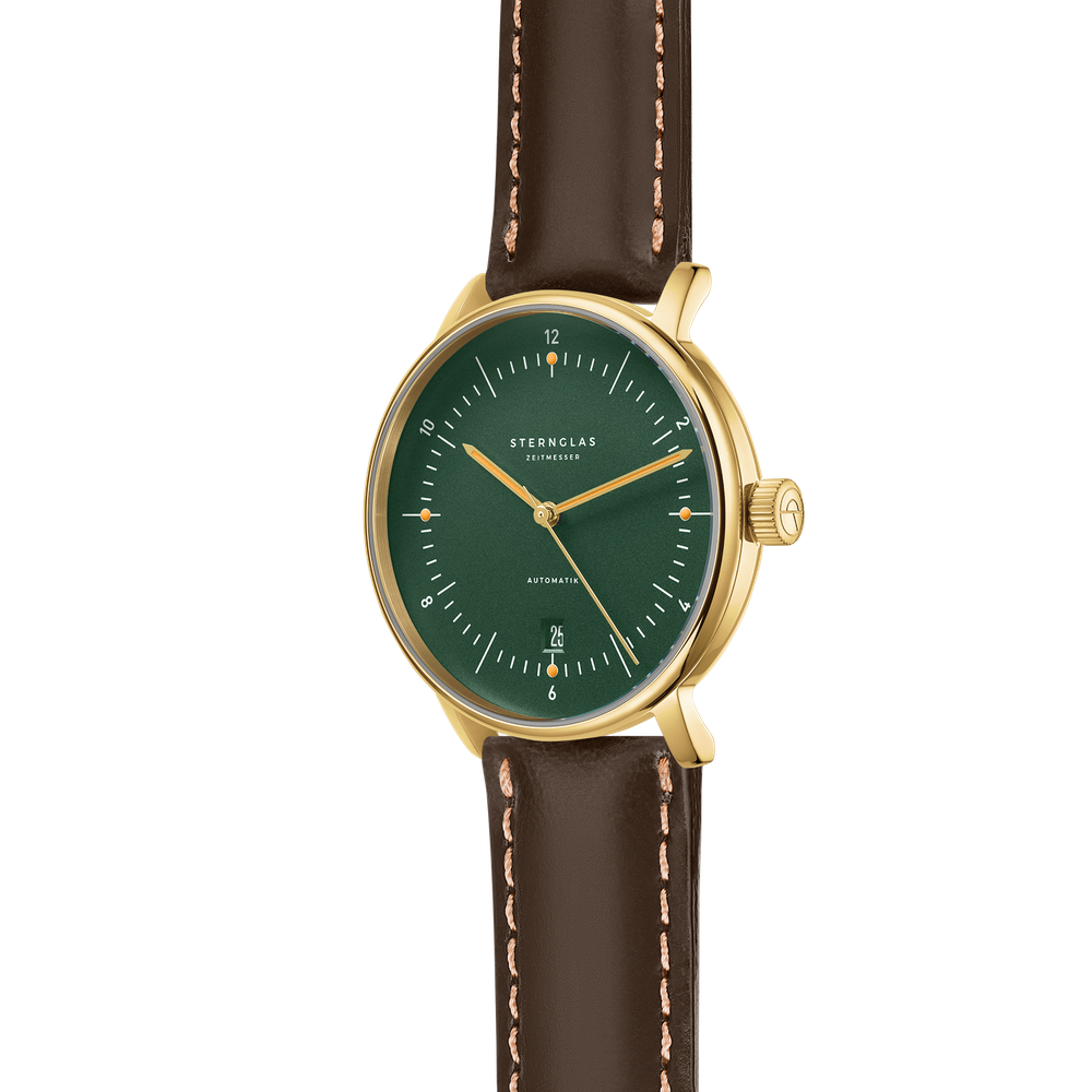 Sternglas Naos Automatik Dark Green Gold S02-NA22-BR01 - 38mm
