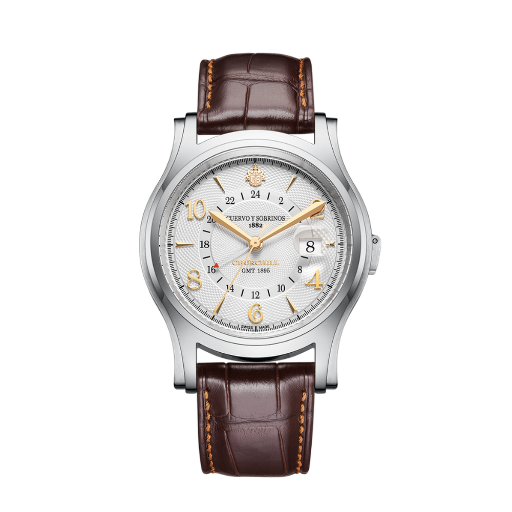 Cuervo y Sobrinos Churchill 1895 GMT 2811.1GMTA - 43mm