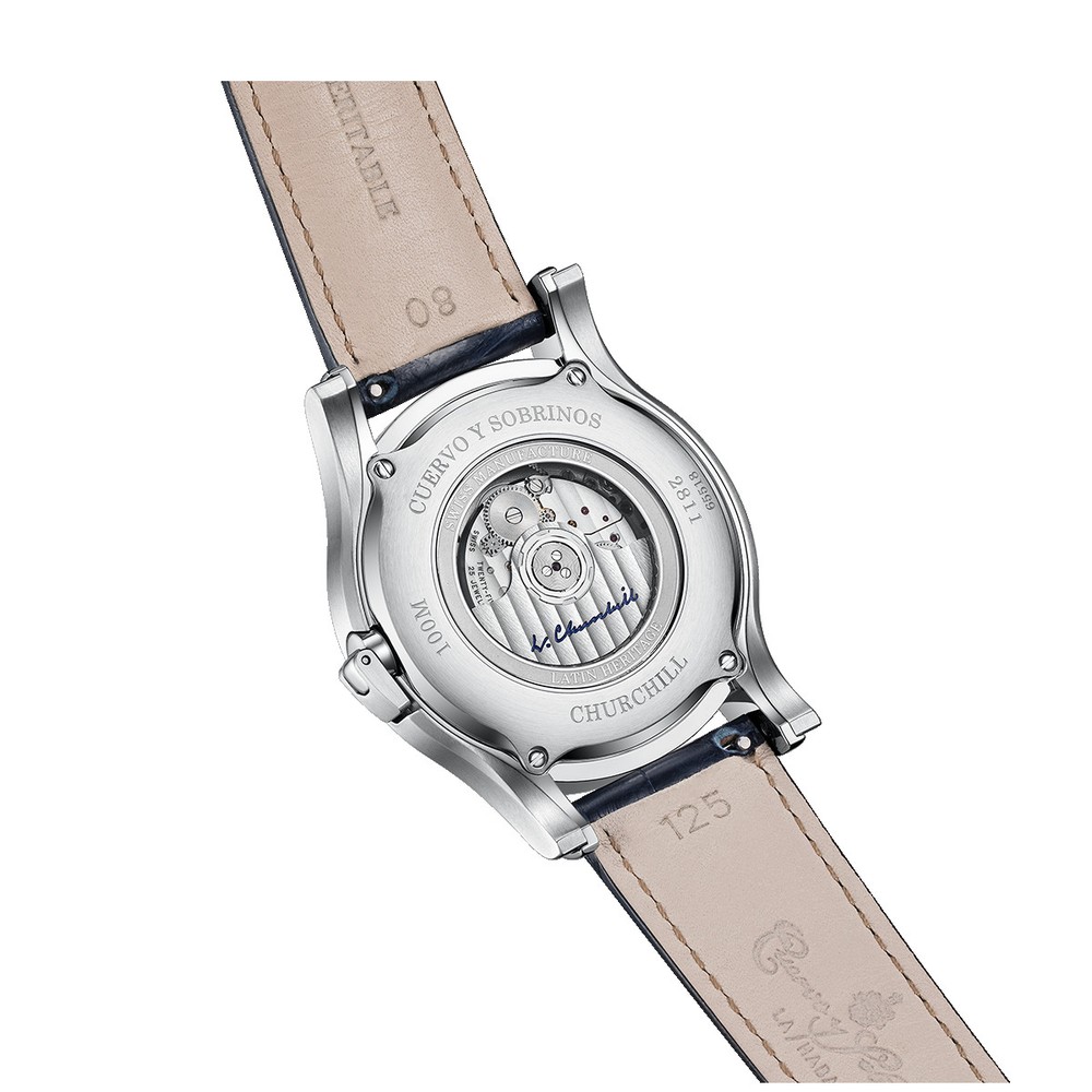Cuervo y Sobrinos Churchill 1895 GMT 2811.1GMTB - 43mm