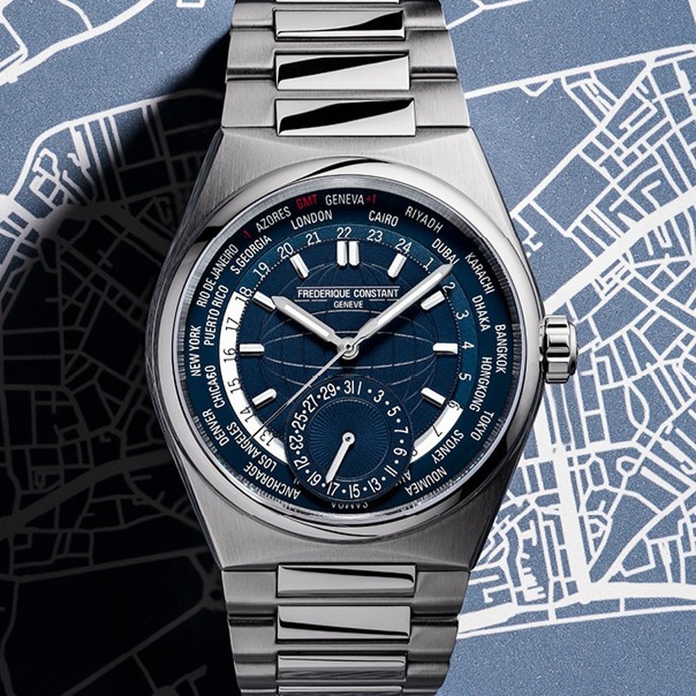 Frederique Constant Highlife Worldtimer Manufacture FC-718N4NH6B - 41mm