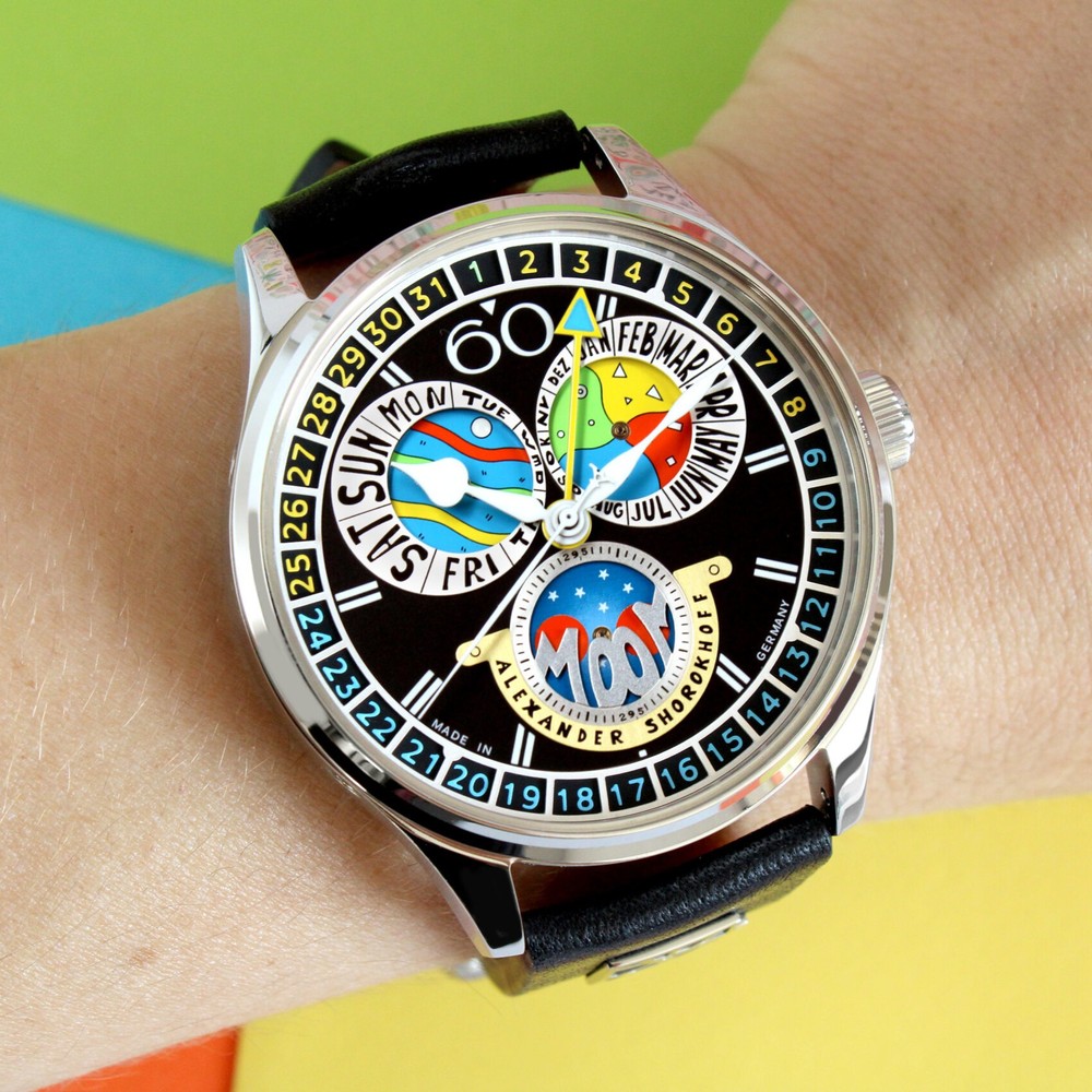 Alexander Shorokhoff Full Calendar Cadamomo Black AS.VK-CDMM4 - 43.5mm
