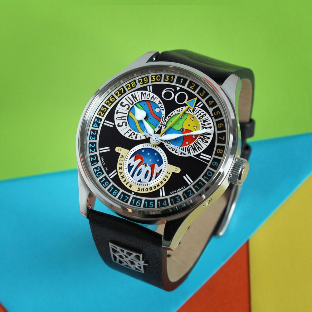 Alexander Shorokhoff Full Calendar Cadamomo Black AS.VK-CDMM4 - 43.5mm