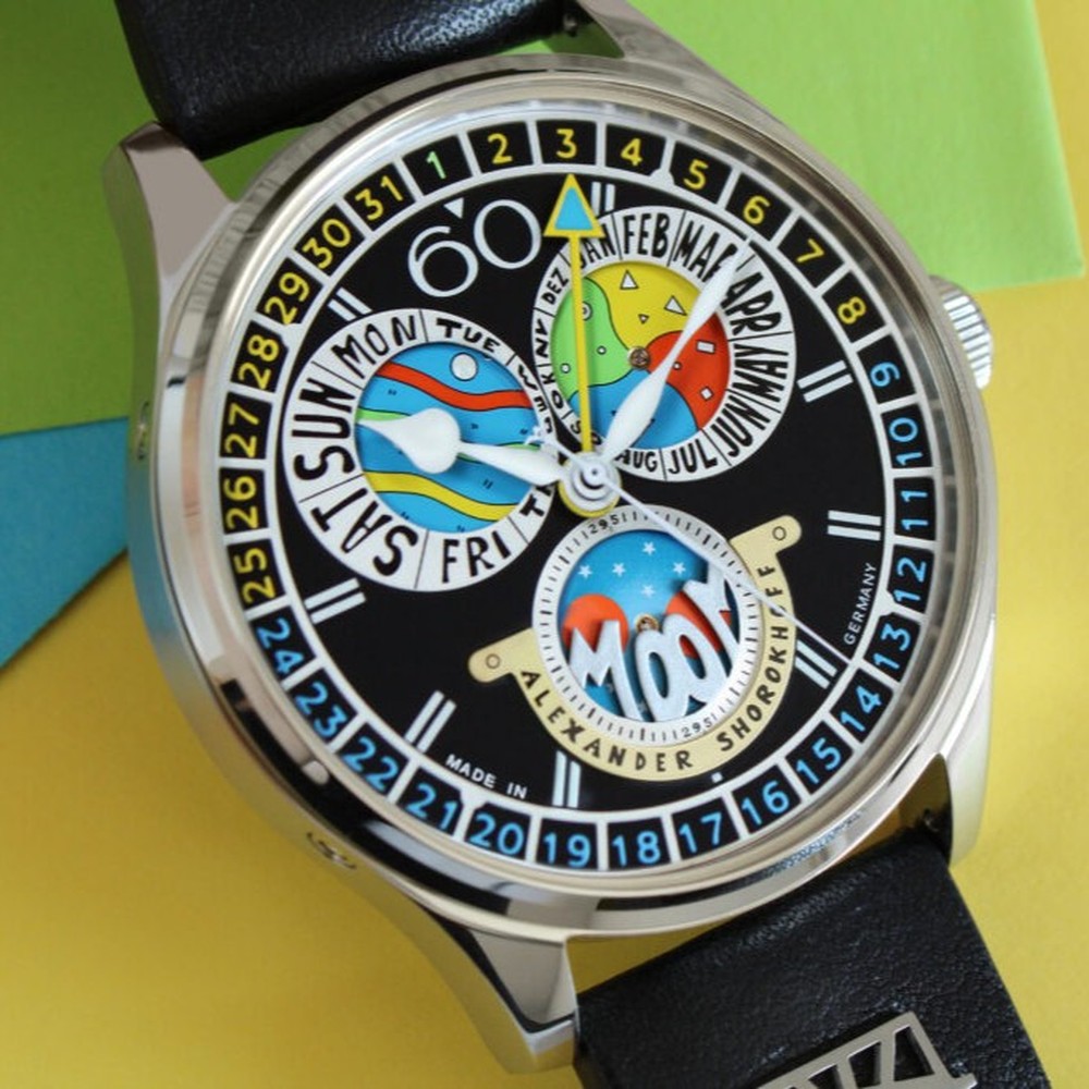 Alexander Shorokhoff Full Calendar Cadamomo Black AS.VK-CDMM4 - 43.5mm