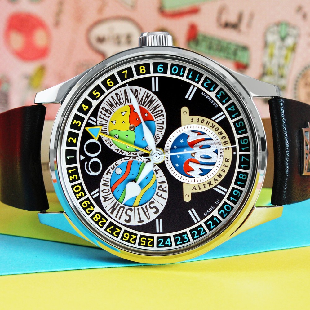 Alexander Shorokhoff Full Calendar Cadamomo Black AS.VK-CDMM4 - 43.5mm
