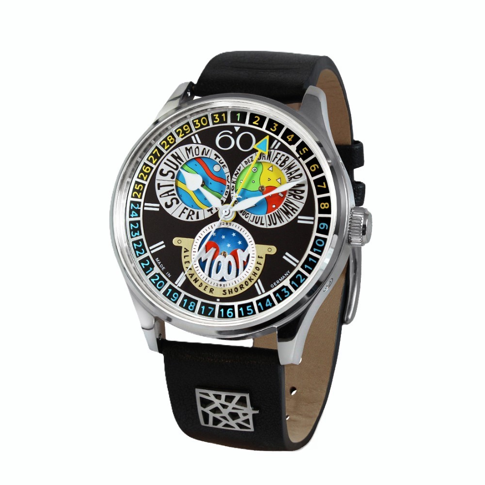 Alexander Shorokhoff Full Calendar Cadamomo Black AS.VK-CDMM4 - 43.5mm