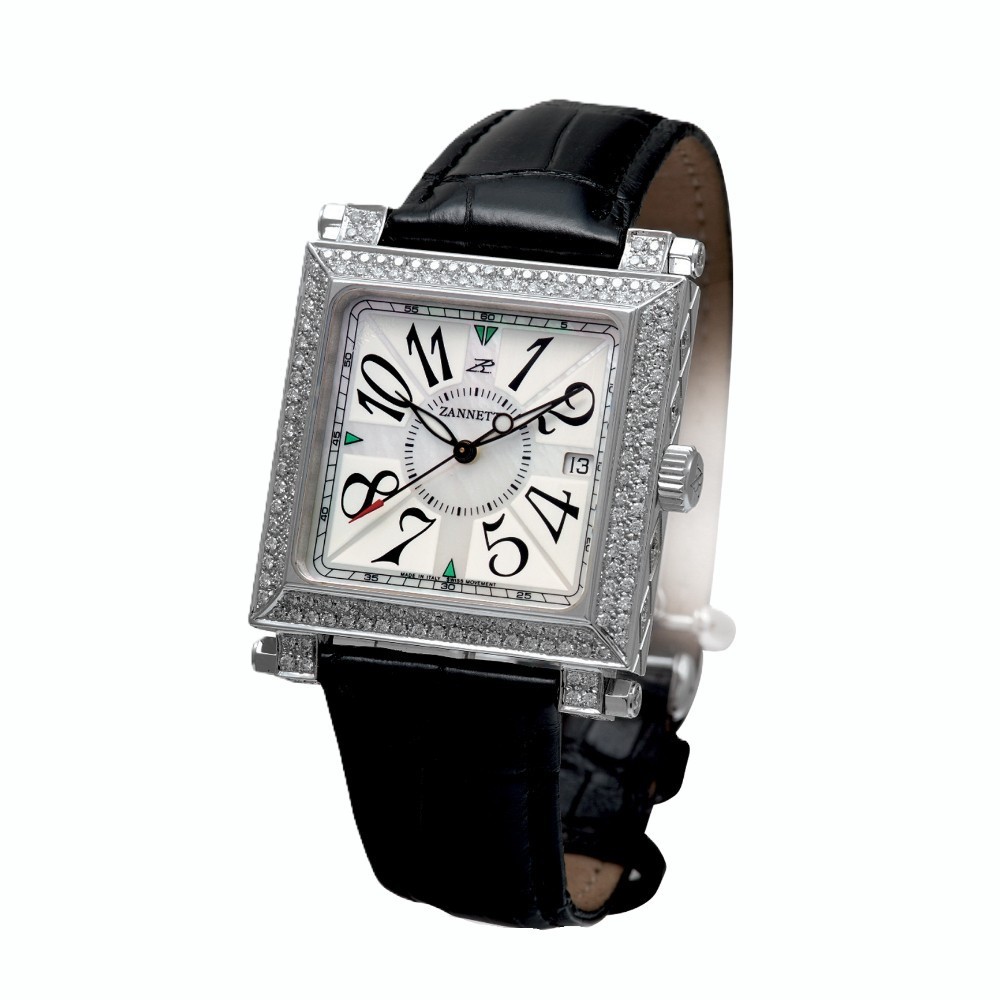 Zannetti Palatino 18Kt Gold Diamond PEL-A1SD-W1.3.A - 44 x 44mm
