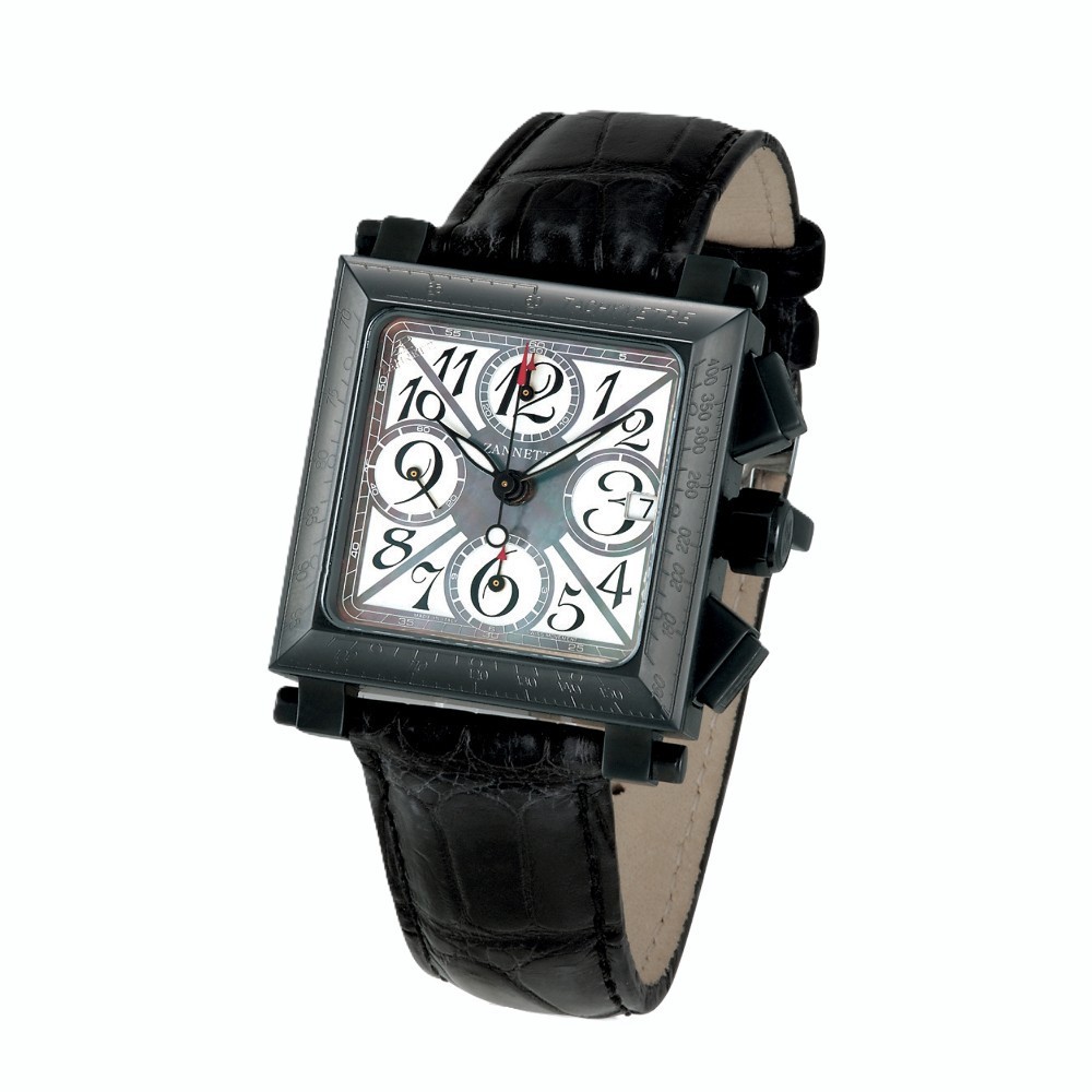 Zannetti Palatino Elegance Full Black Chrono PEL.A1SN-N1.3.A - 44 x 44mm