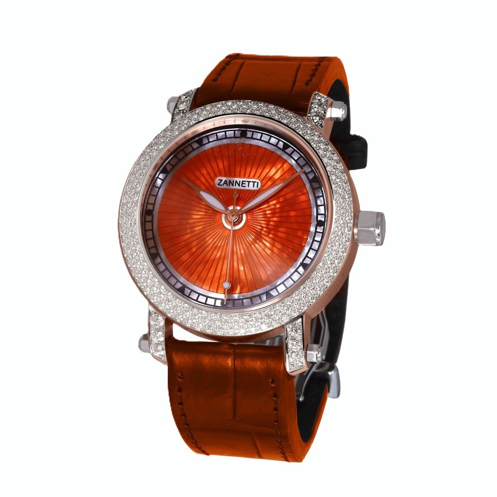 Zannetti Gladiator Mother of Pearl Man – bronze diamonds orange – automatic WCIG018.GM052 - 43mm