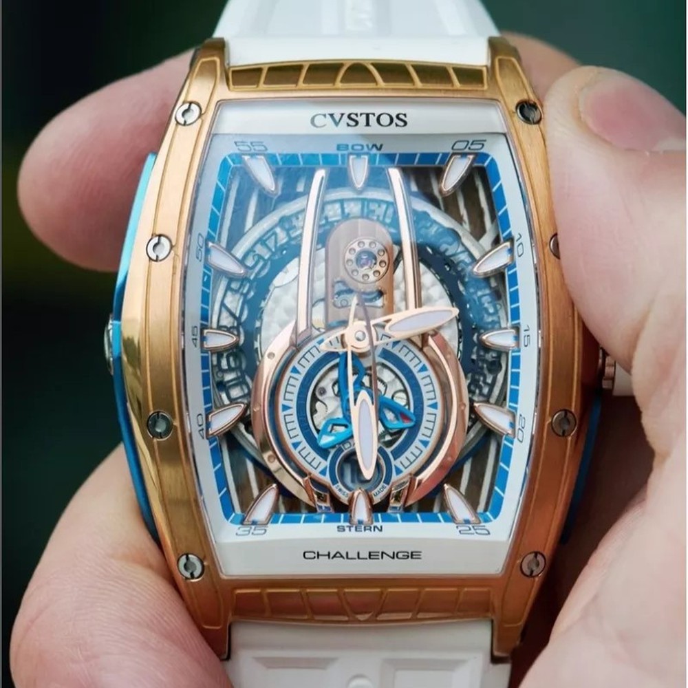 CVSTOS Sealiner PS Bicolor 5N Red Gold Skyblue C00103.4125001 - 53.7 x 41 mm