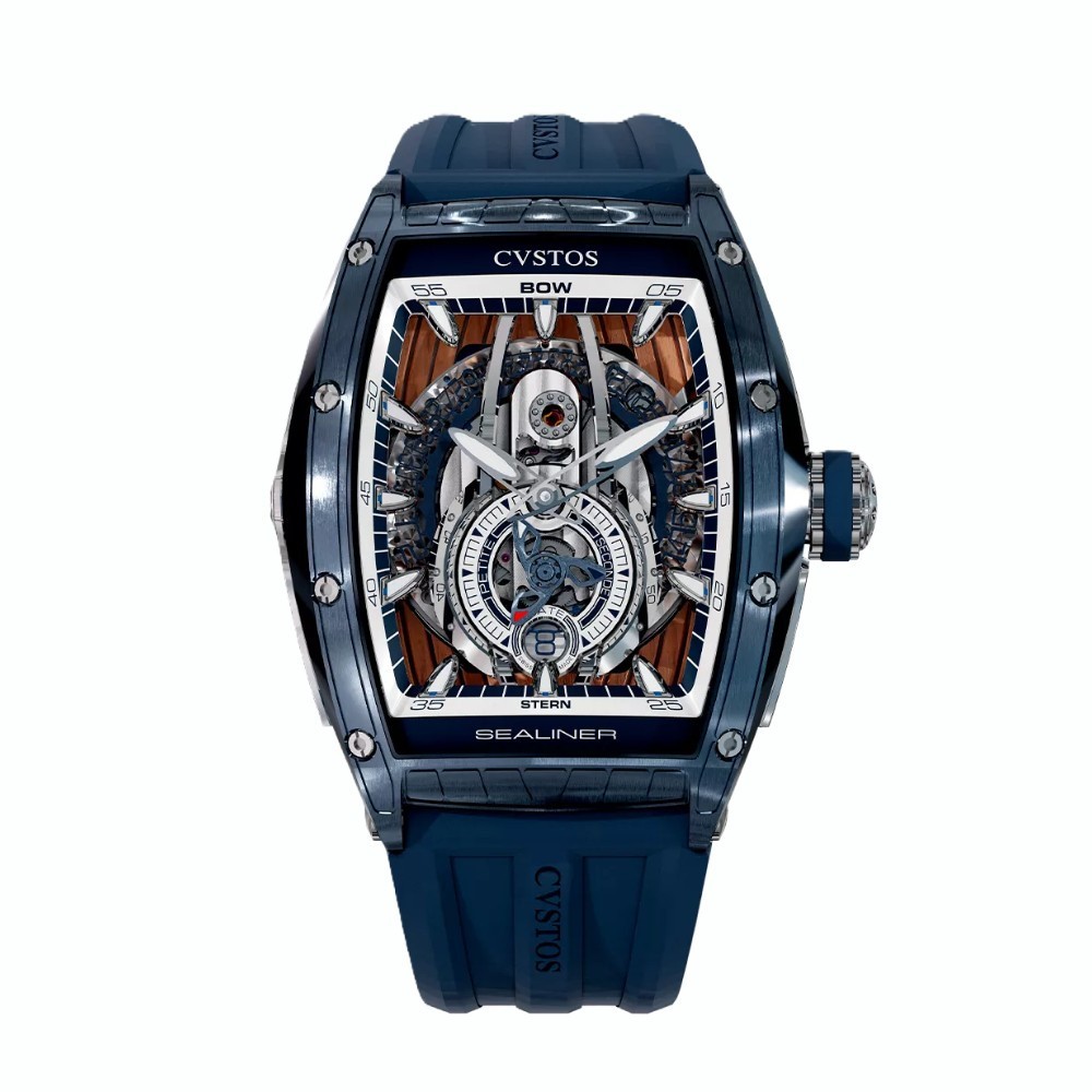 CVSTOS Sealiner PS Navy Blue Steel C00103.4106002 - 53.7 x 41 mm
