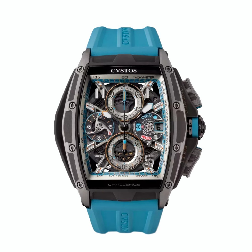 CVSTOS Chrono Grey Brancard Black Titanium Blue B00107.4176001 - 53.7 x 41 mm
