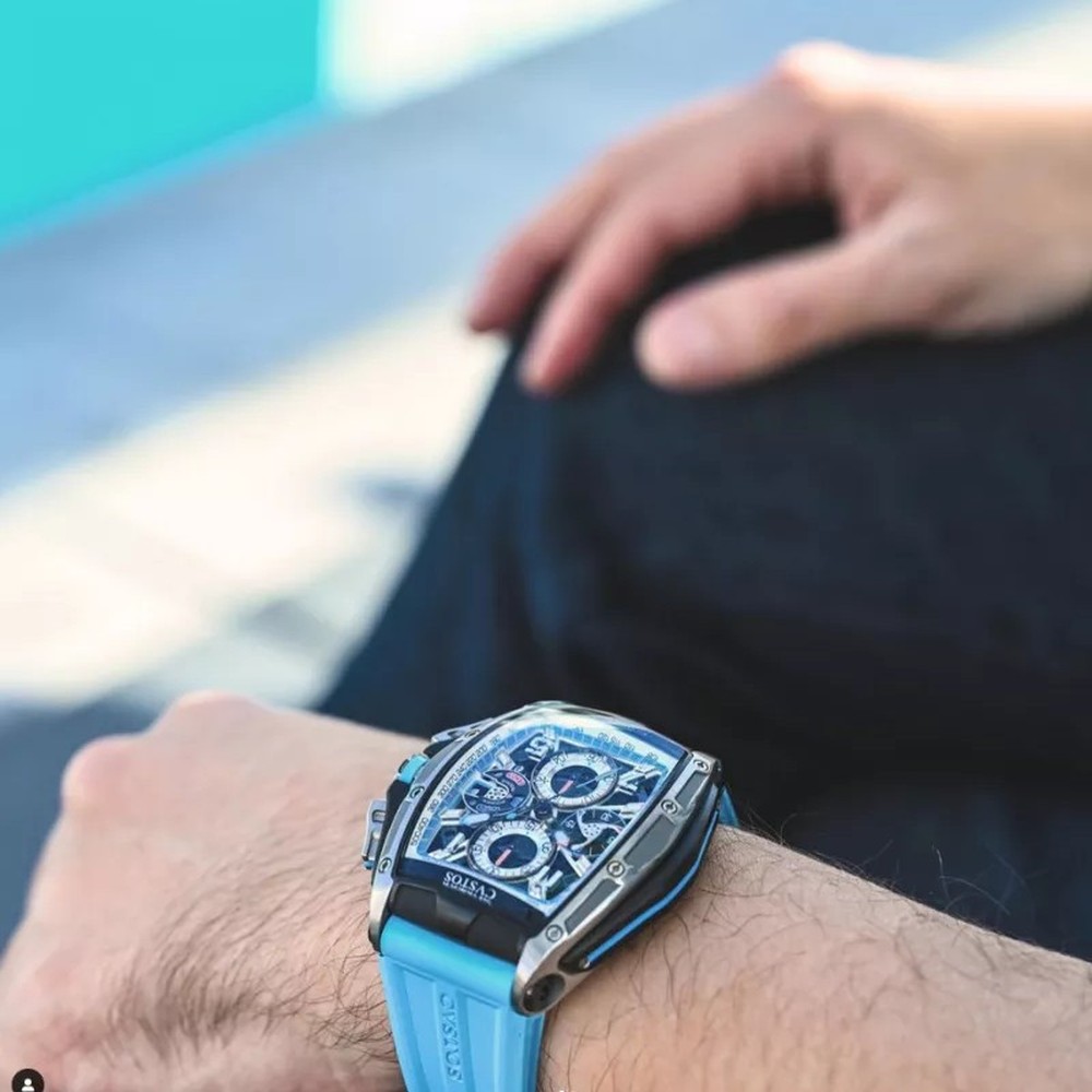 CVSTOS Chrono Grey Brancard Black Titanium Blue B00107.4176001 - 53.7 x 41 mm