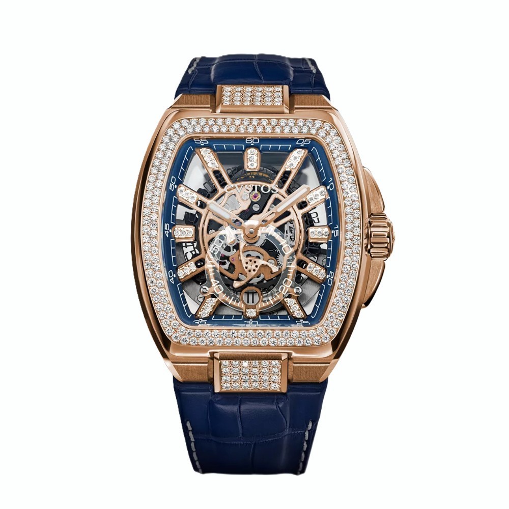 CVSTOS Metropolitan PS 5N Red Gold SQLT 5N Dial Diamond F00103.4225001 - 51 x 42 mm