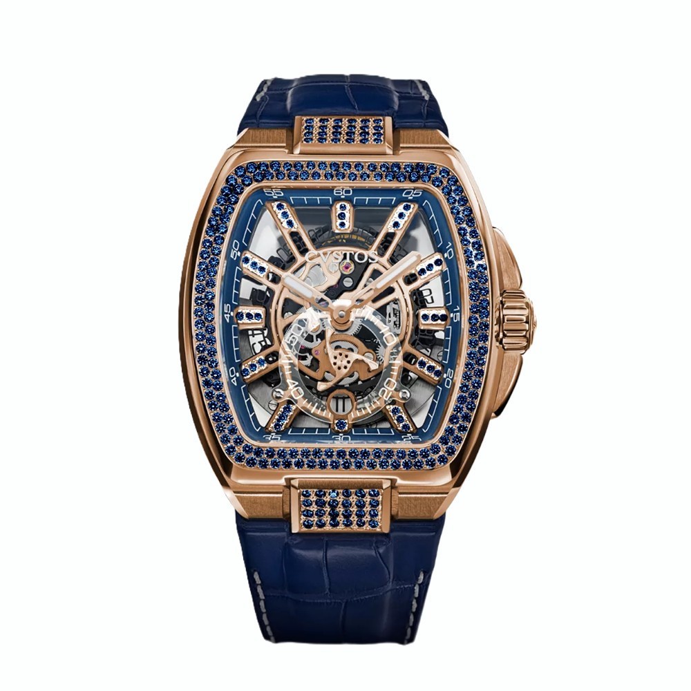 CVSTOS Metropolitan PS 5N Red Gold SQLT 5N Dial Sapphire F00103.4225004 - 51 x 42 mm