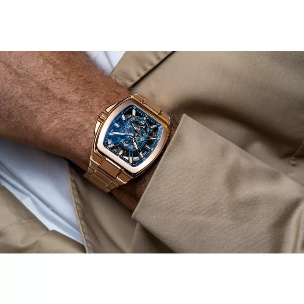 CVSTOS Metropolitan PS 5N Red Gold SQLT Blue F00103.4223001 - 51 x 42 mm