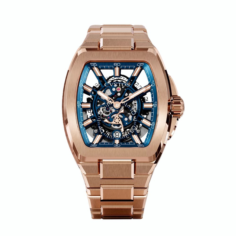 CVSTOS Metropolitan PS 5N Red Gold SQLT Blue F00103.4223001 - 51 x 42 mm