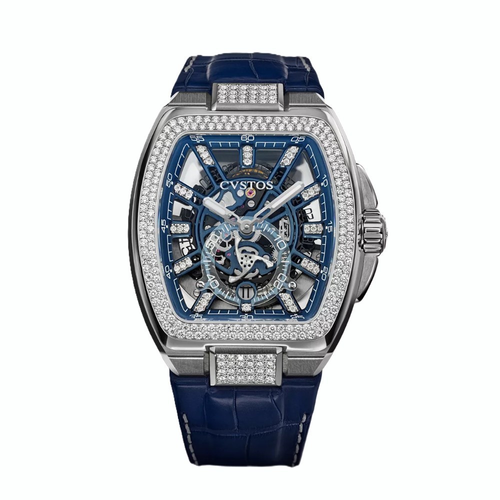 CVSTOS Metropolitan PS Titanium SQLT Blue Dial Diamond F00103.4216001 - 51 x 42 mm