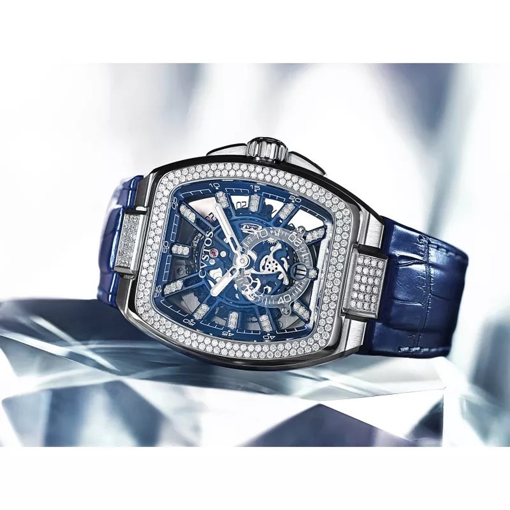 CVSTOS Metropolitan PS Titanium SQLT Blue Dial Diamond F00103.4216001 - 51 x 42 mm