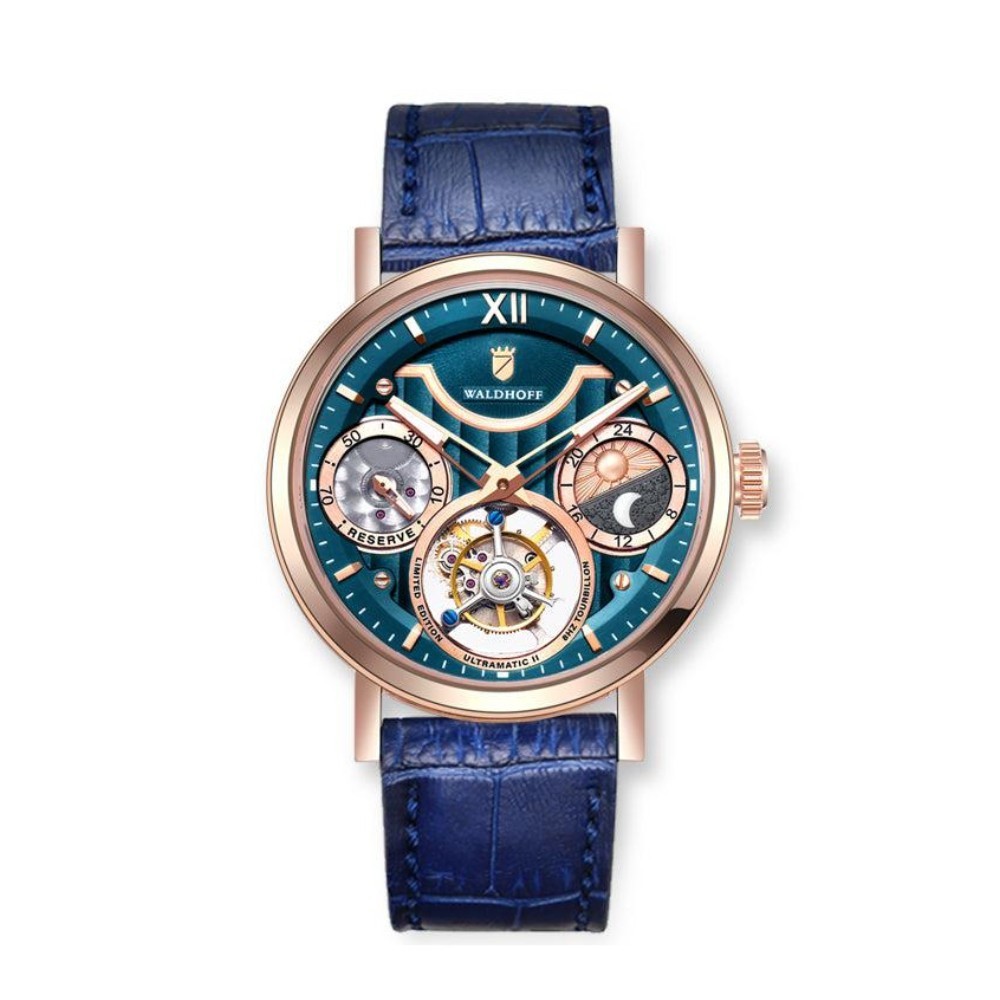 Waldhoff Ultramatic II Royal Blue RG - 42.5mm