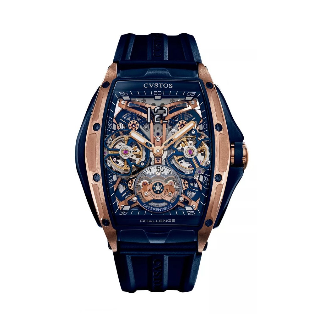 CVSTOS Double Tourbillon 5N Red Gold Brancard/Navy Titanium E00105.4173002 - 41mm