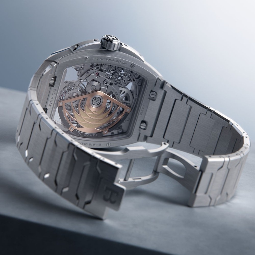 Bianchet B 1.618 Flying Tourbillon UltraFino Skeleton Titanium Red UFFTSKTNRD - 40 x 47.39mm