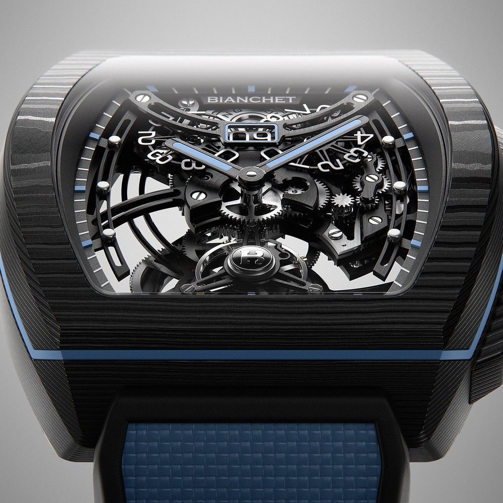 Bianchet B 1.618 Flying Tourbillon Grande Date Carbon Sky Blue CBSBFTGD4 - 43 x 51mm